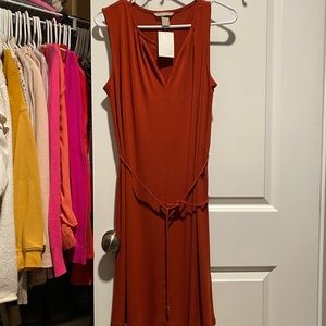 Sleeveless Rust Color H&M dress